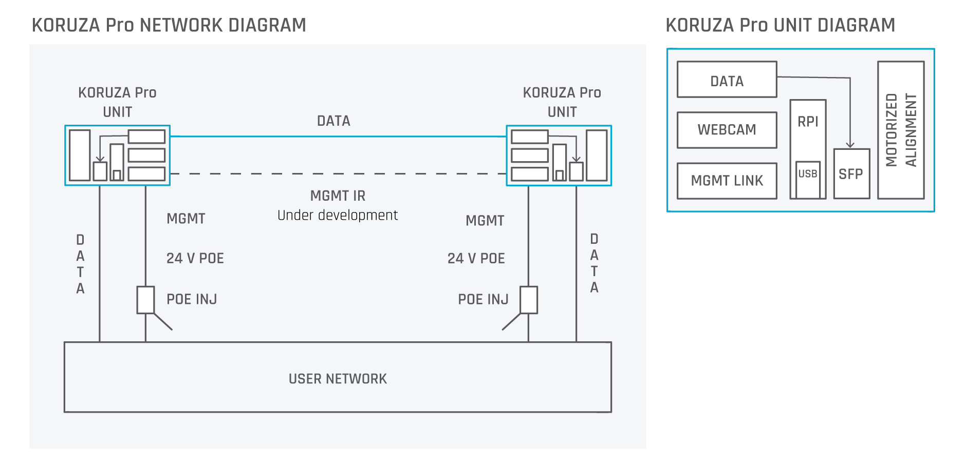 KORUZA Pro network diagram